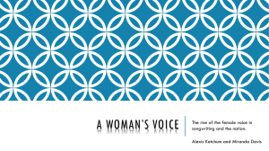 A woman's voice