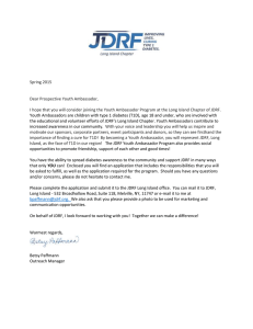 What to look forward to as a JDRF Youth Ambassador