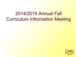 2014 Fall Curriculum Meeting Presentation