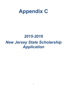 New Jersey DECA State Scholarship Application