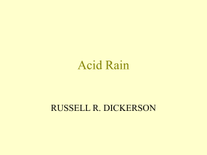 Acid Rain - Atmospheric and Oceanic Science