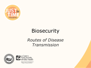 Biosecurity_Routes of Disease Transmission