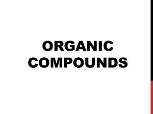 Goal 5: Organic Compounds