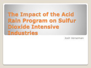 The Impact of the Acid Rain Program on Sulfur Dioxide Intensive