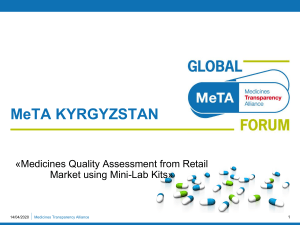 Kyrgyzstan - Medicines Transparency Alliance