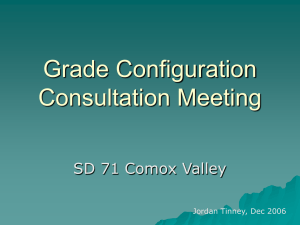 Grade Configuration Consultation Meeting