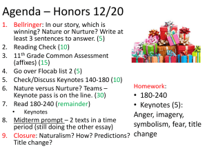 Agenda * Honors 12/18