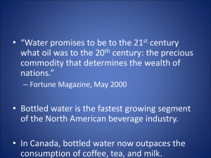 'Inside the Bottle,' the people's campaign on the bottled water industry
