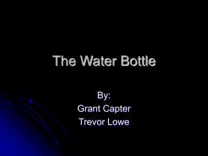 The Water Bottle power point
