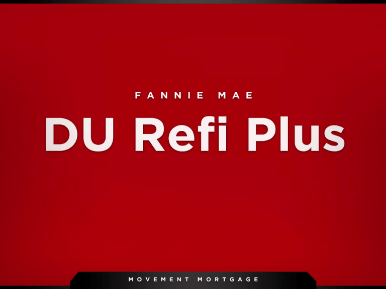 Fannie Mae DU Refi Plus