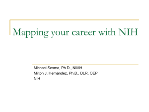 Mapping your career with NIH
