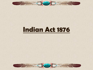 Indian Act of 1876 - HRSBSTAFF Home Page