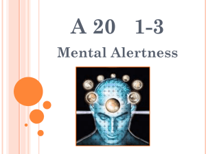 1-3 Mental Alertness