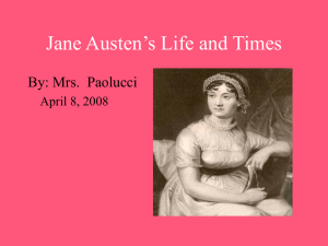 Jane Austen's Life and Times