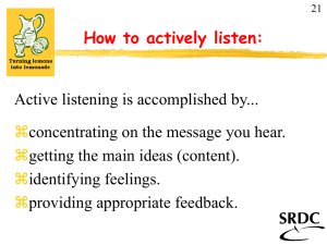 How To Actively Listen