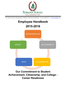 Acknowledgement of Receipt for Employee Handbook