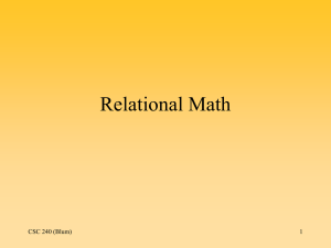 Relational Math - La Salle University