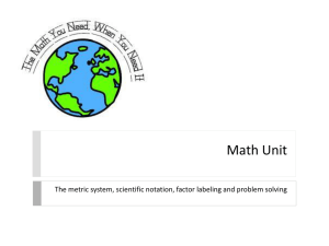 Math Unit Notes