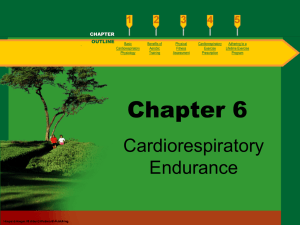 Cardiorespiratory endurance