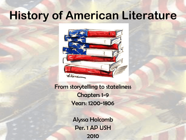 History Of American Literature