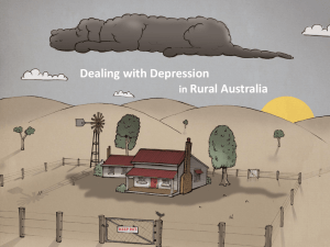 Depression in rural Australia Marty