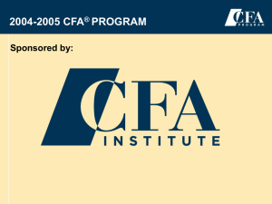 What is the CFA Program? A Rigorous Self