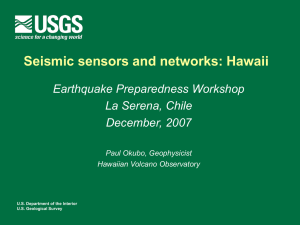 Seismic sensors and networks: Hawaii
