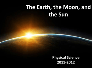 The Earth, the Moon, and the Sun - Belle Vernon Area School District