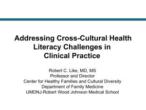 Addressing Cross-Cultural Health Literacy Challenges in Clinical