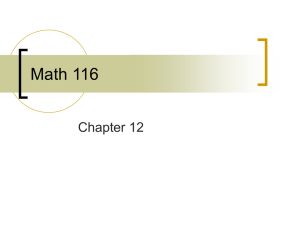 Math 116 - Seattle Central College