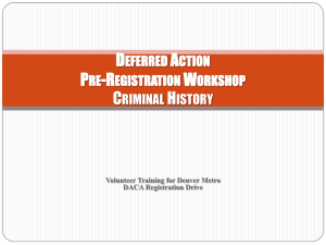 RMIAN DACA Workshop: Criminal Component Presentation