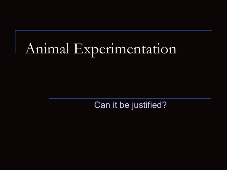 research paper topics on animal experimentation