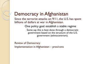 Democracy in Afghanistan