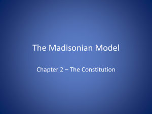 The Madisonian Model
