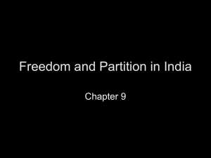 Freedom and Partition in India