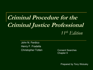 Criminal Procedure as the Balance Between Due Process and