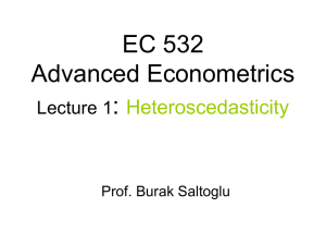 ECONOMETRICS By Prof. Burak Saltoglu