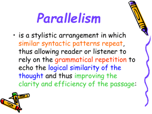 Parallelism PowerPoint