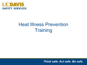 Heat Illness Training Update PowerPoint
