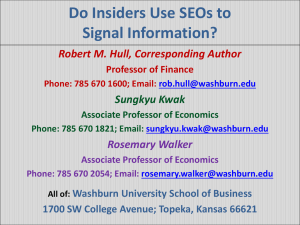 Do Insiders use SEOs to Signal Information?