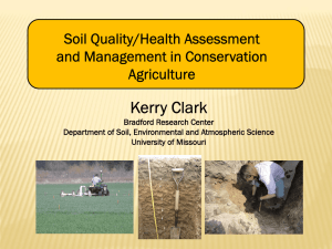 Soil Quality/Health Assessment and