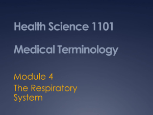 Health Science 1101 Medical Terminology