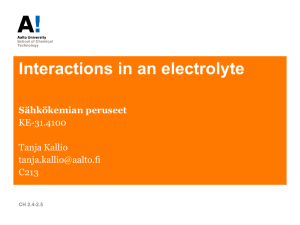 ion interactions