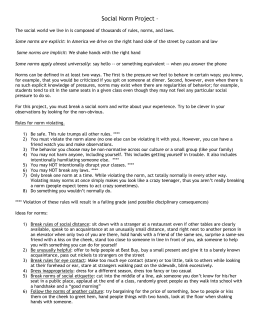 norm violation assignment