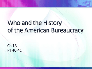 Who and History Bureaucracy