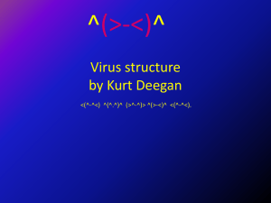 Virus structure - 2011SD74Biology11