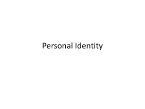 The problem of personal identity