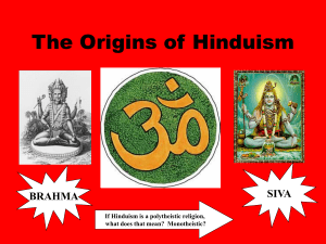 The Origins of Hinduism