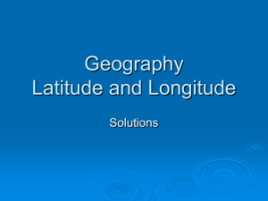 Latitude and Longitude ppt