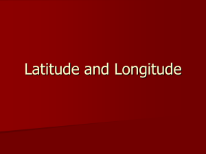 Latitude and Longitude